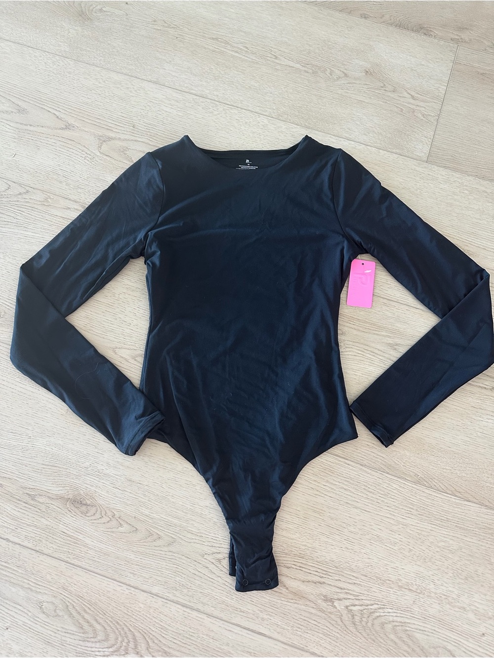 NWT Pumiey Black Long Sleeve Bodysuit Size XS